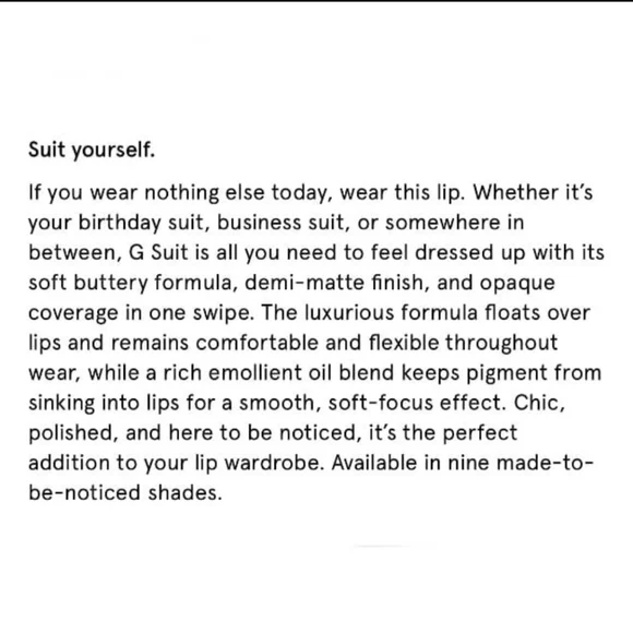 Glossier G Suit in LANE - Picture 4 of 4